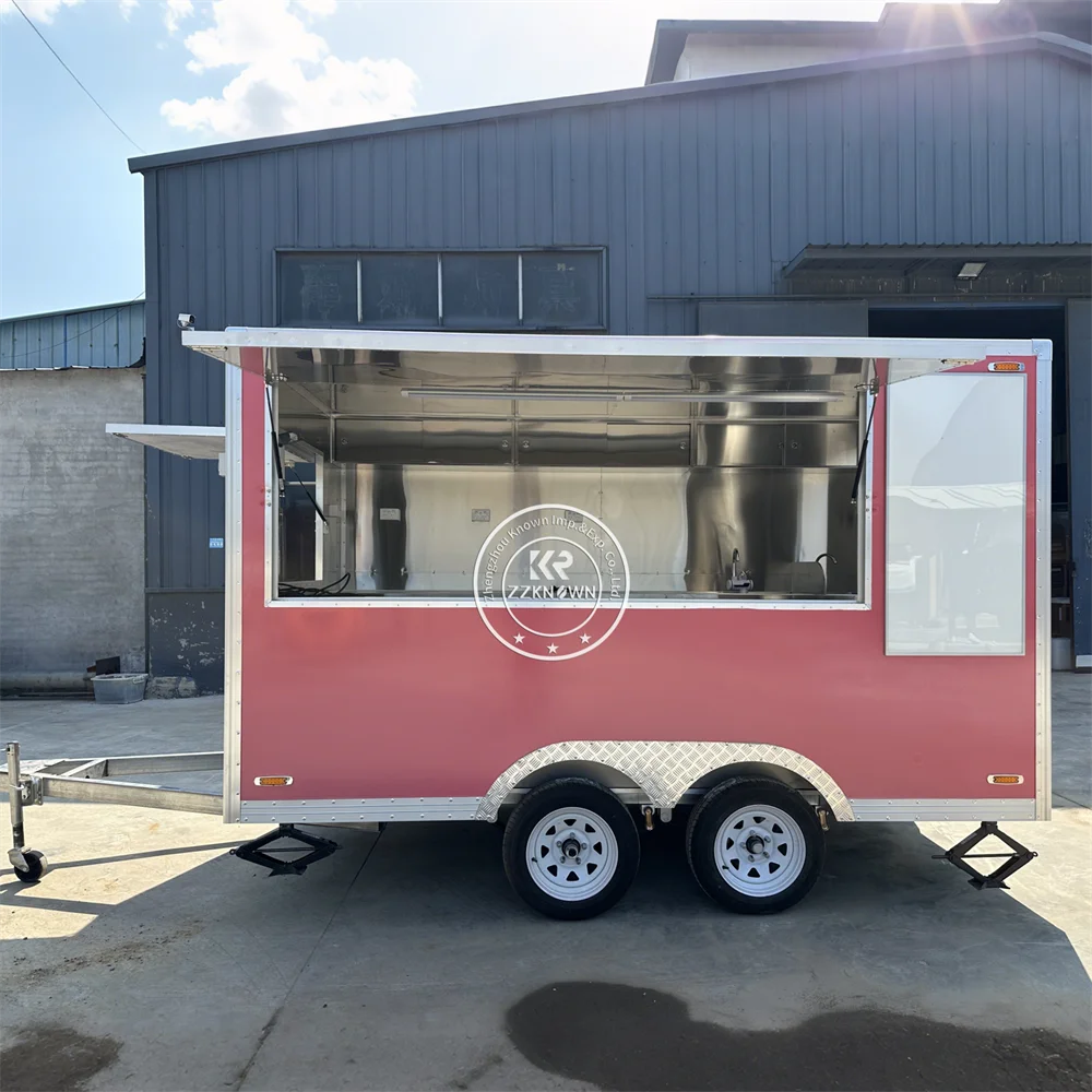

Professional Urban Street Coffee Food Trailer Mobile Pizza Cart Snack Ice Cream Food Truck Outdoor Hot Dog Trailer For Sale