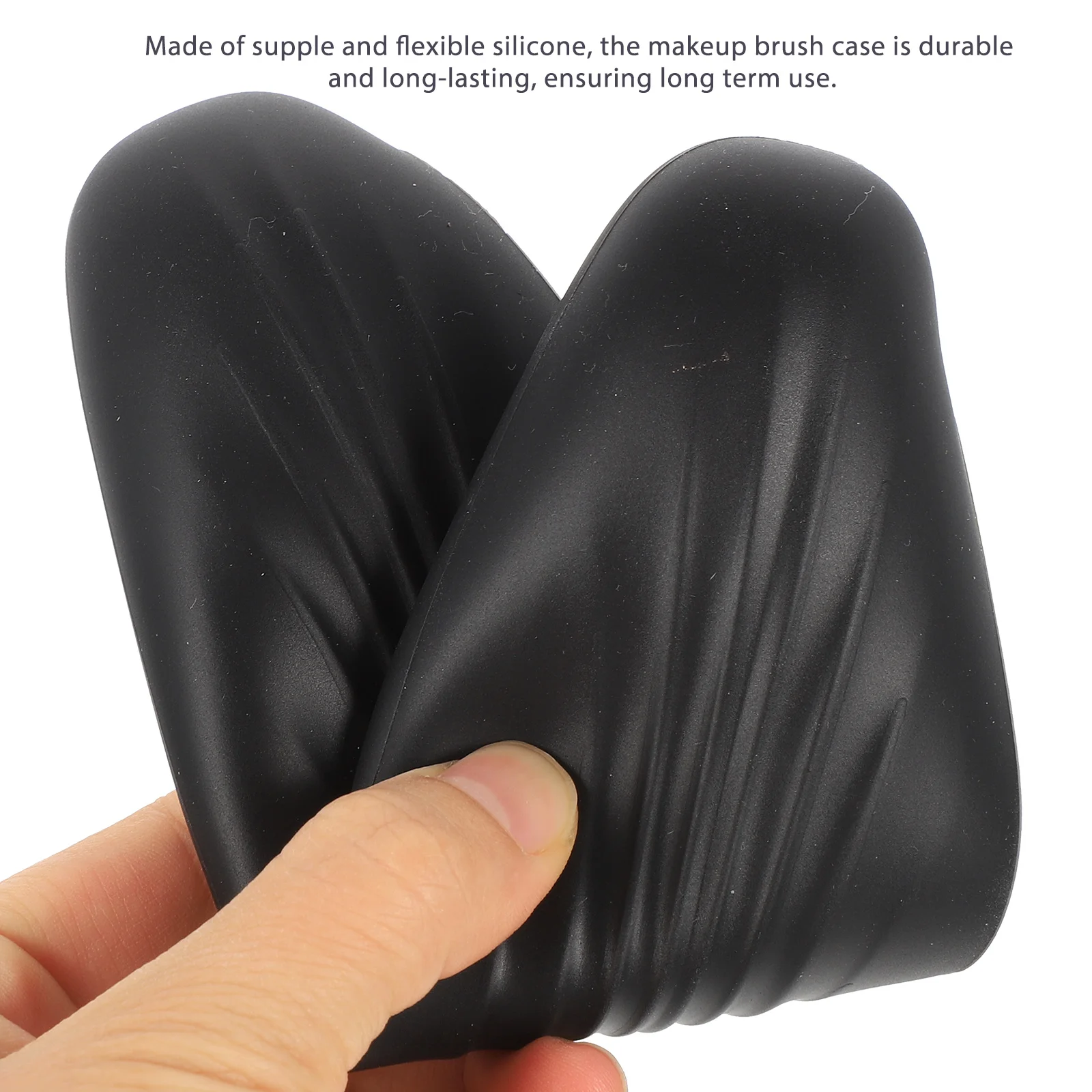 Porta pennelli per trucco Custodia per pennelli per trucco in silicone Organizzatore portatile Portautensili per bellezza da viaggio Design compatto