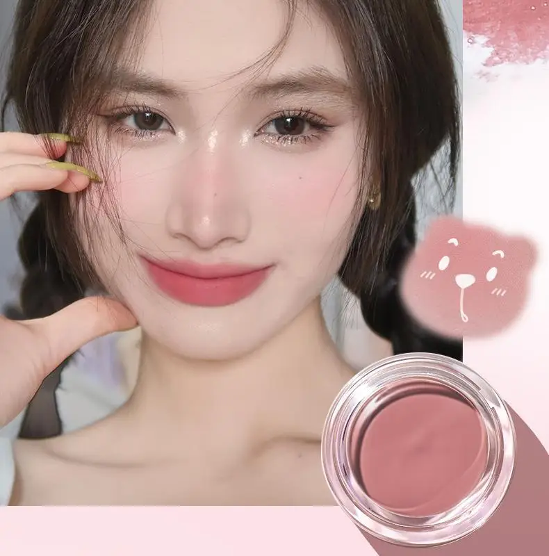 GOGO TALES Blush Cream Lasting Easy Color Face Natural Brightening Matte Fine Flash Cream Mousse Blush Makeup Rubor Maquillaje