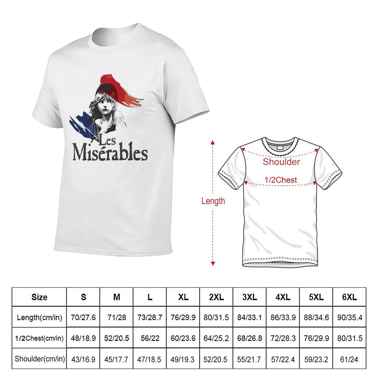 Les Miserables - Les Misérables T-Shirt summer top vintage anime shirt vintage t shirt men