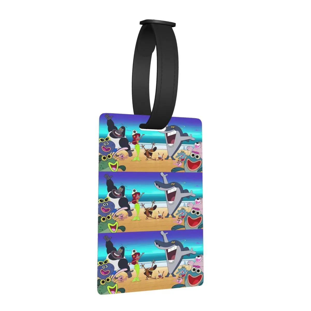 

Zig & Sharko Cartoons Kid Luggage Tags Suitcase Accessories Travel Baggage Boarding Tag Label Holder ID Name Address