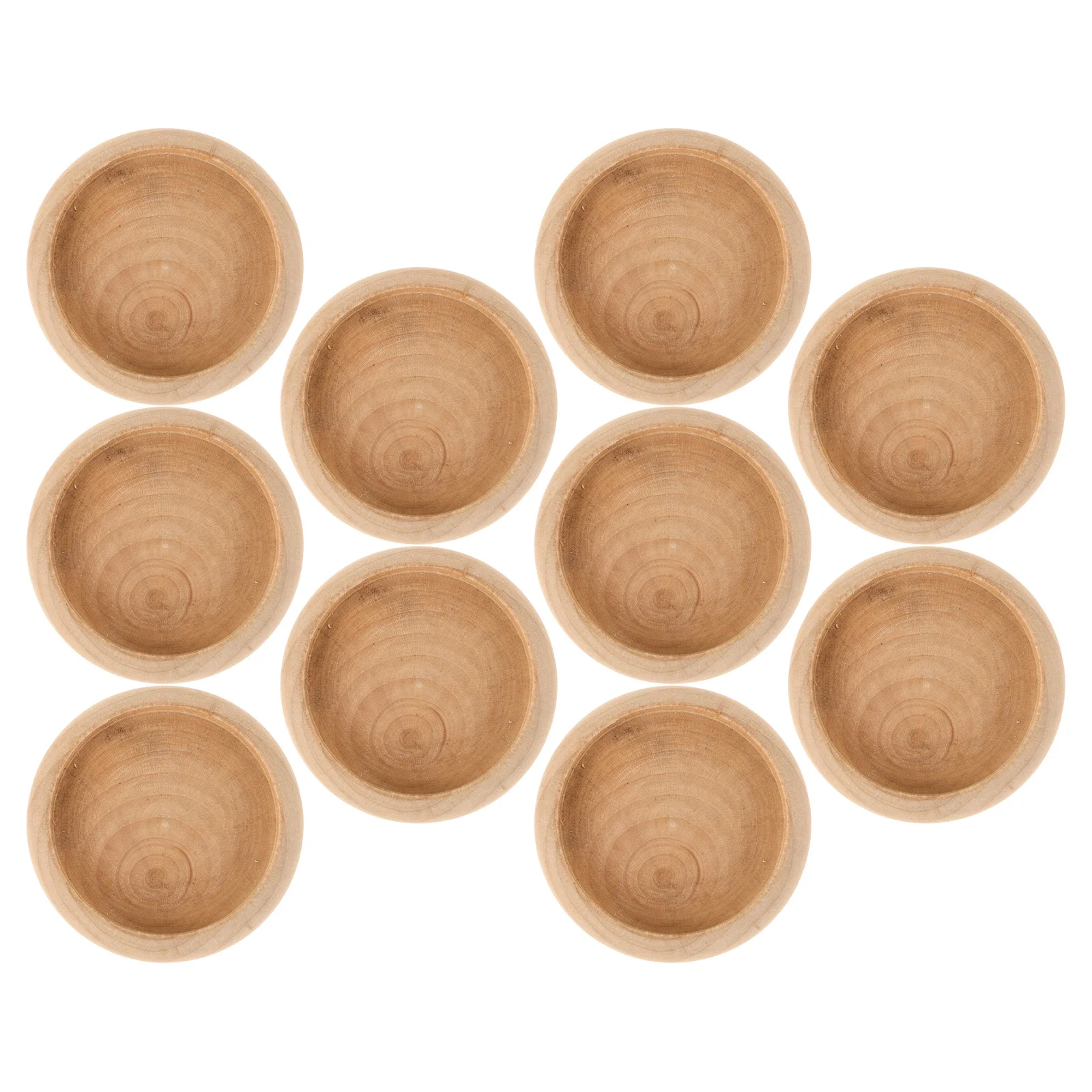 

10Pcs Natural Wood Base for Mini Artware DIY Unfinished Small Round Bases Sewing Needle Cushion Compact Reusable Pin Holder