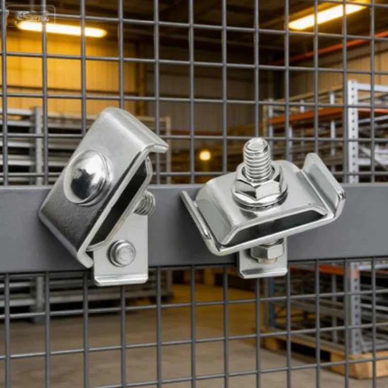 

10PCS Wire Grid Panel Connection Metal Clip Grid Panel Joiner Connectors For Wall Grid Panels Quick Connect Design Sturdy Clamps