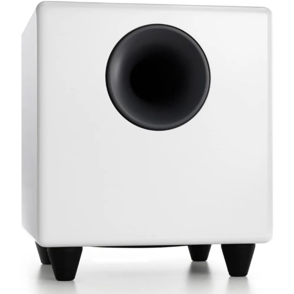 Powered Subwoofer Speaker - Home Woofer with Built-in Amplifier and Dual Audio Inputs for Home Audio