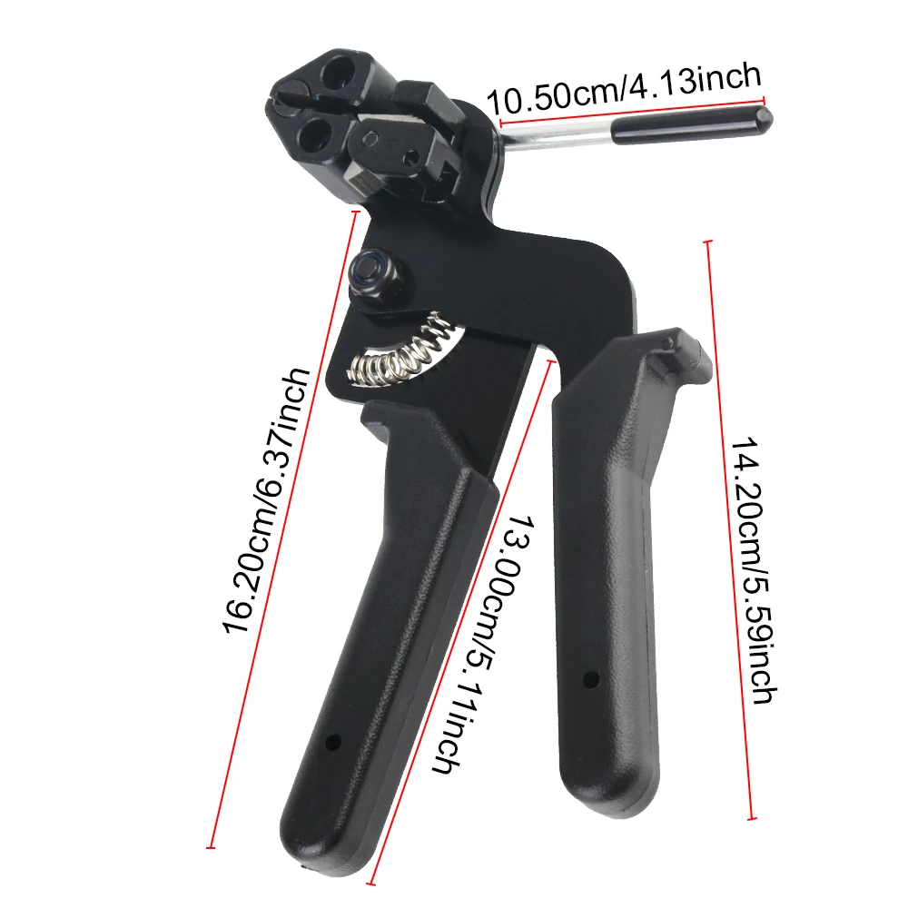 Automatic Zip Tensioning Tool Zip Gun Locking Tie Wrap Tool Fastening Strap Cutting Tool Steel Cable Ties Plier Cable Ties Plier