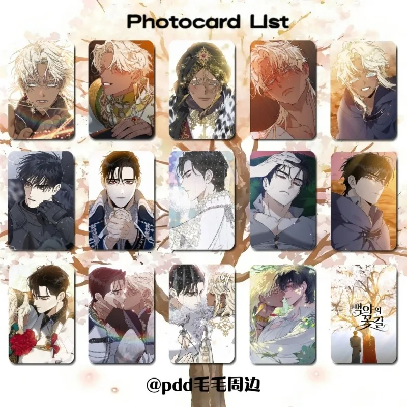 colecao-de-cartas-de-anime-blossoms-of-the-white-night-tai-woodvan-shuraka-rolam-14-pecas-ornamentos-e-acessorios-presente-premium-exquisito
