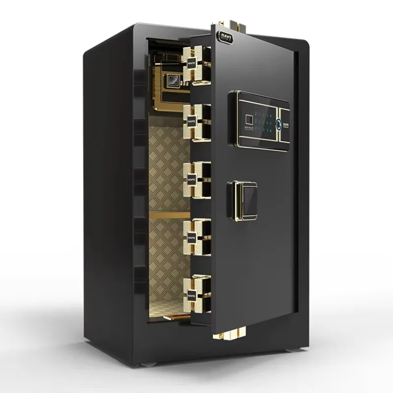 Large Fingerprint Gun Safe Box for Money Key Hotel Home Hidden Digital Smart Safe Deposit Box Office Jewellery Safety Box
