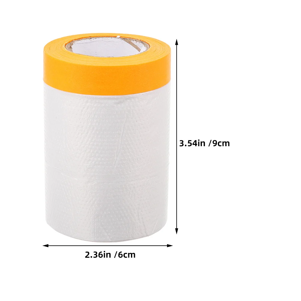 4-rollen verfbeschermingsfilm Helder maskeerpapier voor auto's Hoge precisie hechting Geen residu Duurzaam Scheurbestendig Automotive