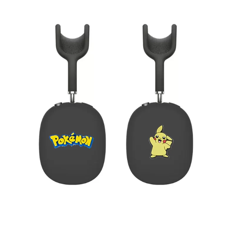 2Pcscartoon Sanrio Pikachu Oortelefoon Hoesje Voor Apple Airpods Max Oortelefoon Hoesje Voor Apple Airpods Max Siliconen Zachte Beschermhoes