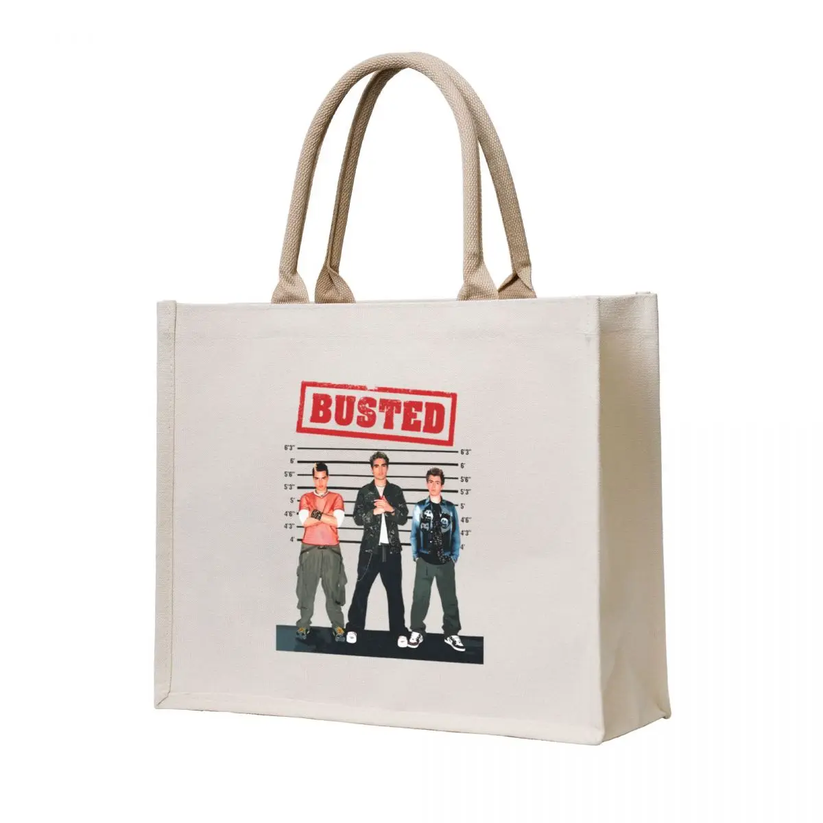 

Wanted Busted Band Tote Bag reusable grocery bags hand bag Big bag