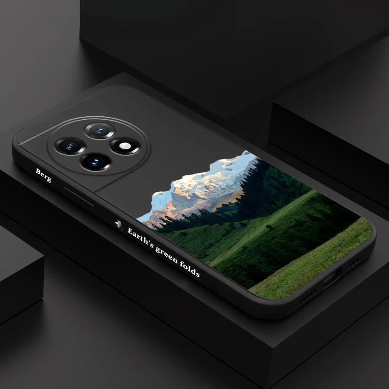 

Charming Mountain Phone Case For Oneplus 13 13R 12 12R 11 11R 10 10R 10T 9R 9RT 9 8T 8 7 7T Pro 5G Liquid Silicone Cover