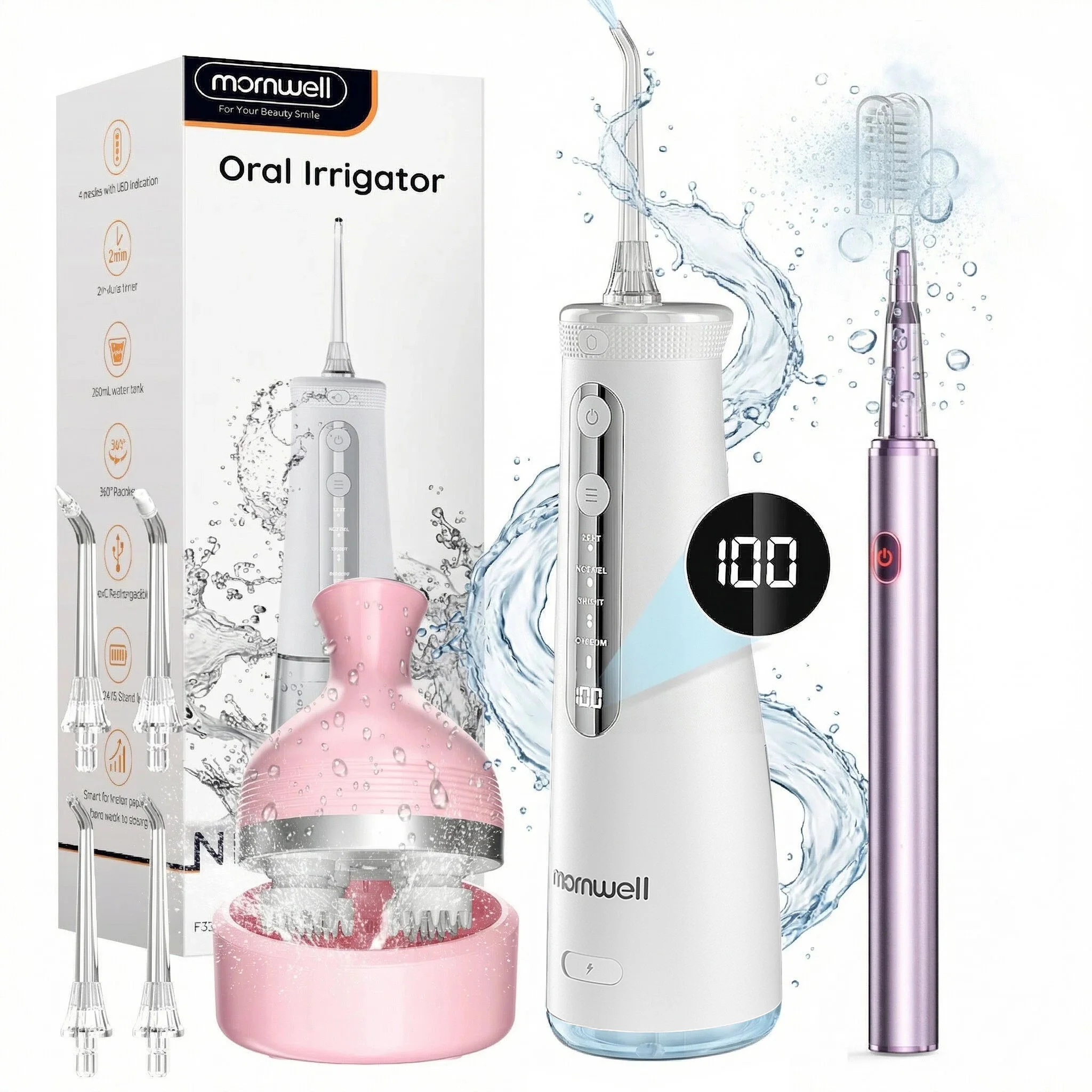 cordless-water-flosser-for-teeth-cleaning-300ml-portable-oral-irrigator-with-electric-toothbrushhead-massager-combo-for-gum
