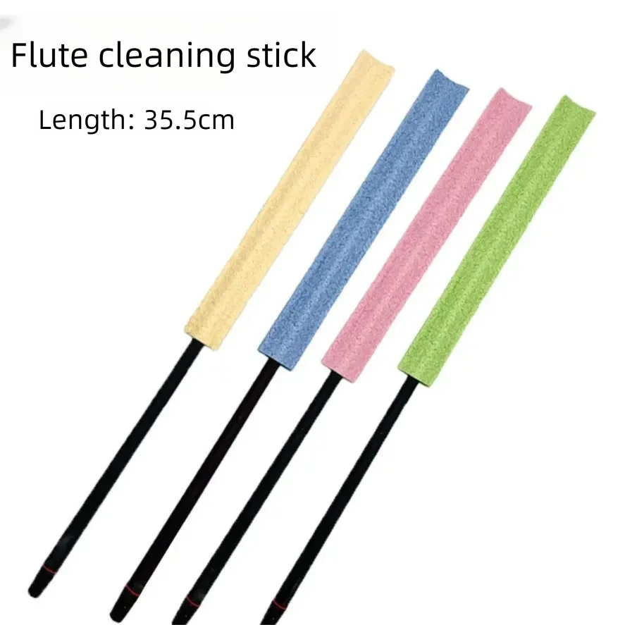 

New Western flute specific inner cavity cleaning rod with strong water absorption cleaning cloth, silicone inner wall probe rod