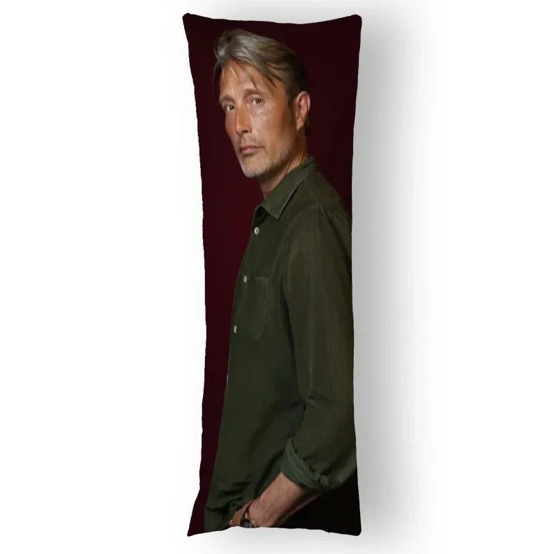 Mads Mikkelsen Body Pillow Case Genshin Impact Diluc Decorative Cover 50x150cm Home Decoration Pillowcases Printed Long 12.15