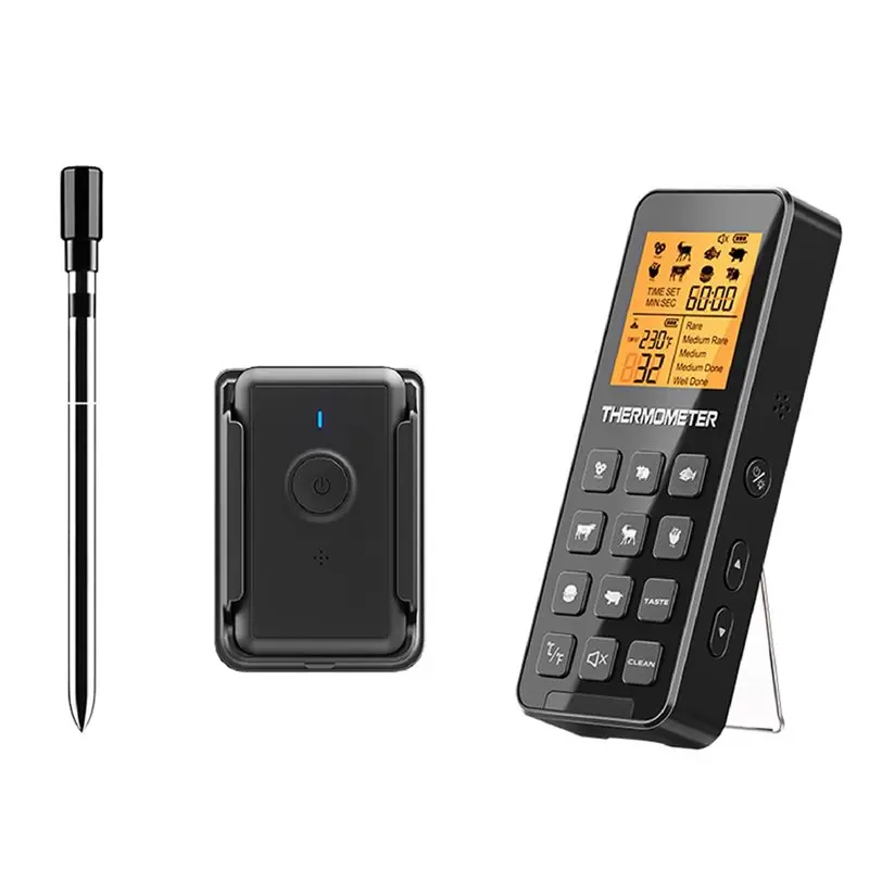 MAKE-Smart Wireless Probe Meat Thermometer Blue-Tooth BBQ Food Temperature Meter For Outdoor Grill Kitchen Cooking Steak