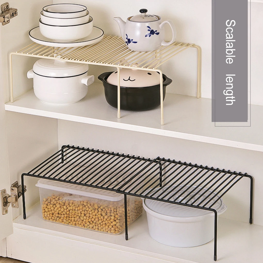 

Storage Shelf Metal Hollow Shelves Cabinet Organizer Freezer Bowls Cup