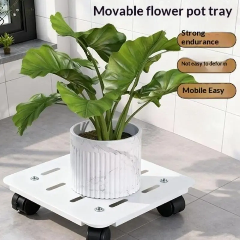 Mobile Plant Pot Tray With Wheels For Plant Mobile Trolley Heavy Plants Indoor Plant Stands