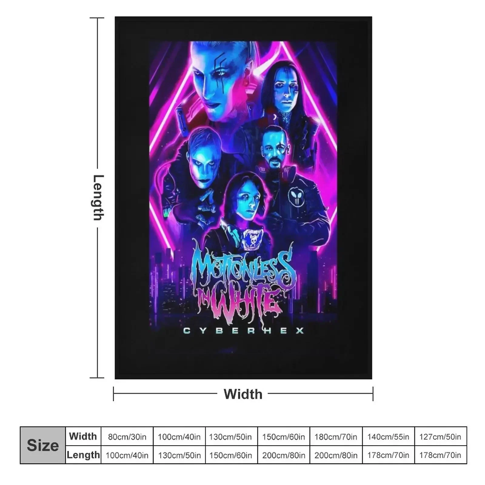 Motionless in white music Throw Blanket Moving Flannel Blankets