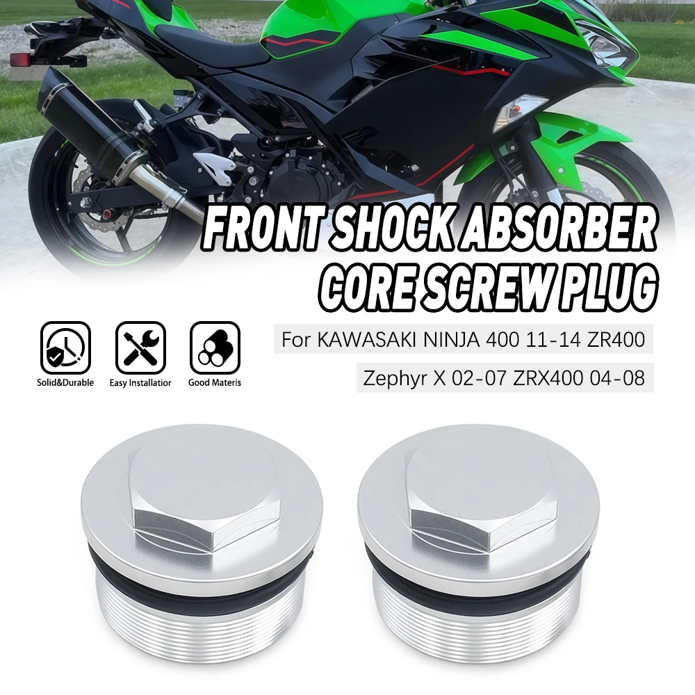 

Front Fork Shock Suspension Caps Pair For KAWASAKI NINJA 400 2011-2014 ZR400 Zephyr X 2002-2007 ZRX400 2004-2008 44029-0005