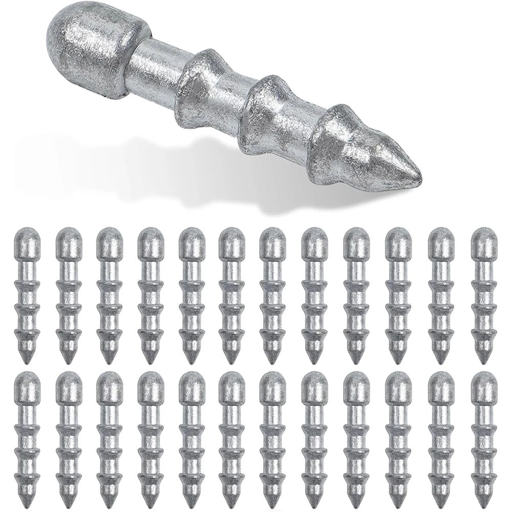

40Pcs Fishing Nail Weights Wacky Worm Sinker Weights Insert Sinkers Fishing Weights for Soft Worm Lures Wacky Rig Bass Fishing