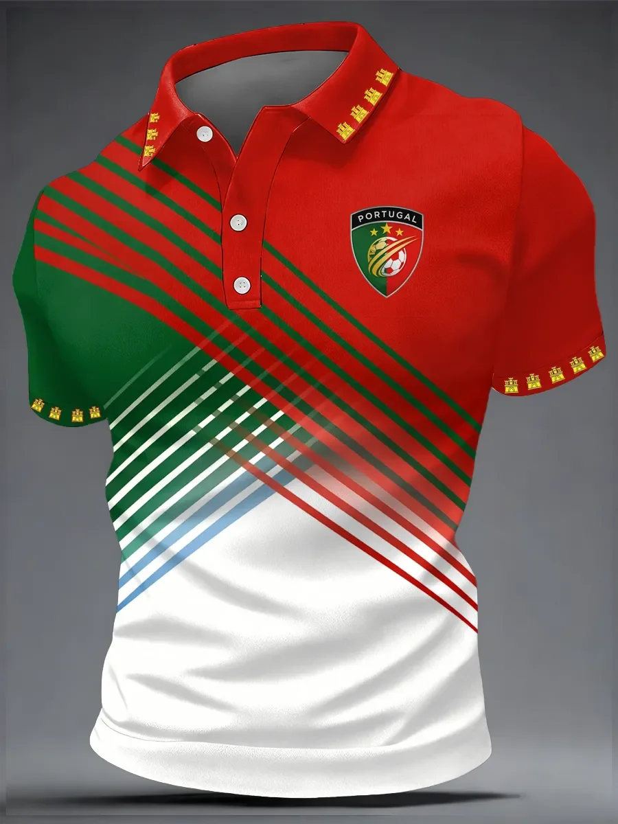 2026 Edition Portuguese Fans Football Polo Shirt - 3D Print - Comfortable and Breathable - Suitable for Both Men and Women