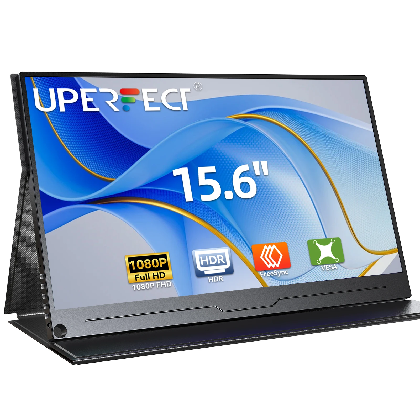 

UPERFECT 15,6-дюймовый портативный монитор FHD HDMI-совместимый ноутбук второй экран игровой удлинитель дисплея для переключателя PS4 Xbox сотовый телефон
