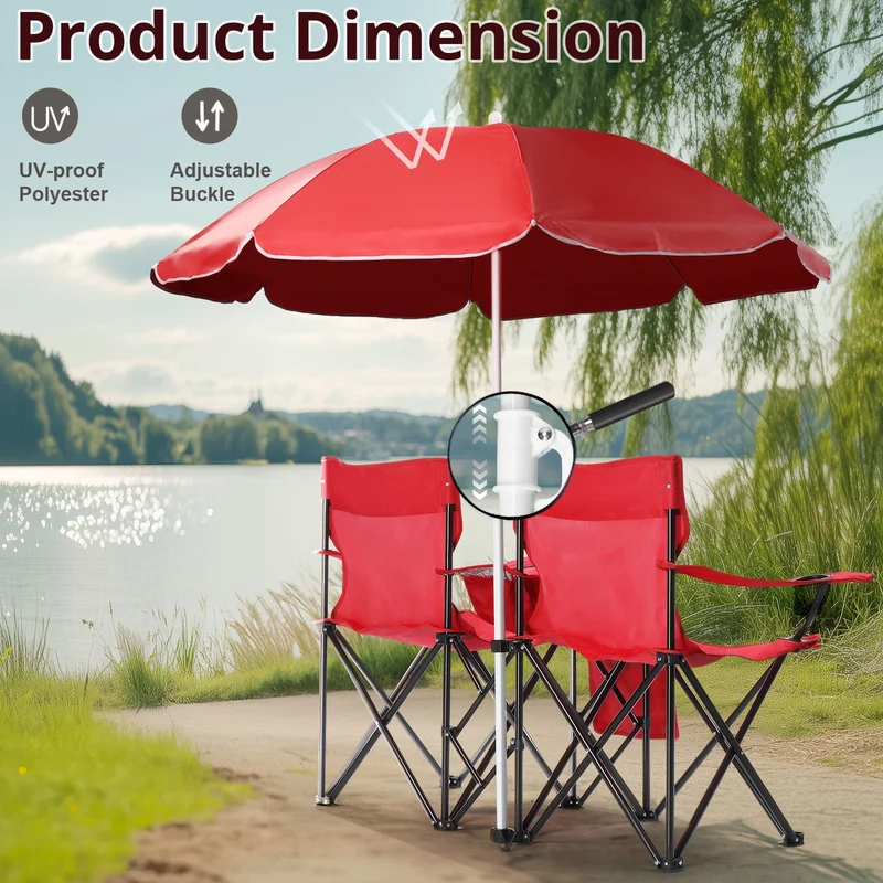 كراسي نزهة قابلة للطي مع مظلة - مراجعة Folding Picnic Table وسعره