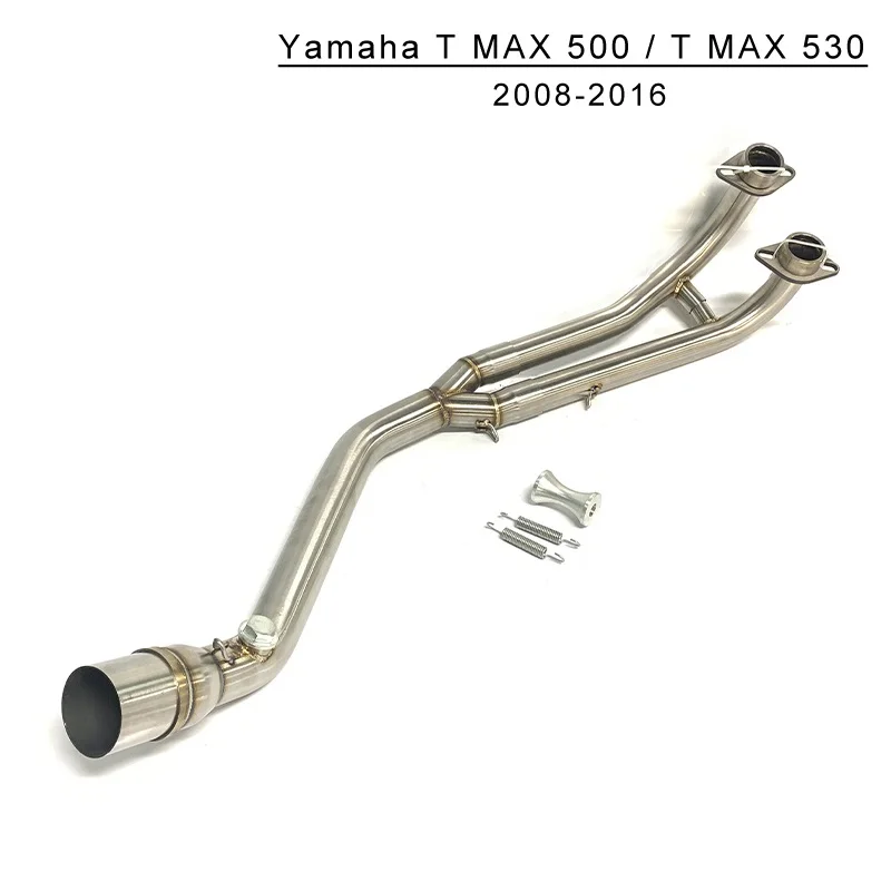 

Motorcycle Slip On For Yamaha Tmax 500 530 Yp500 2008-2016 With Exhaust Tmax530 Tamx500 Motorcycle Exhaust Muffler Full System