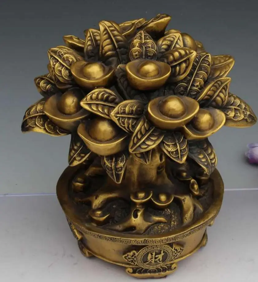 Copper Statue  Hot selling Kaiguang brass Ping'an fruit tree ornament