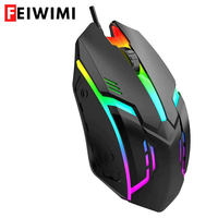 USB Wired Gaming Mouse LED Luminous Backlit Mouse 3D Ergonomic Adjustable Optical Mice for PC Gamer Computer Desktop