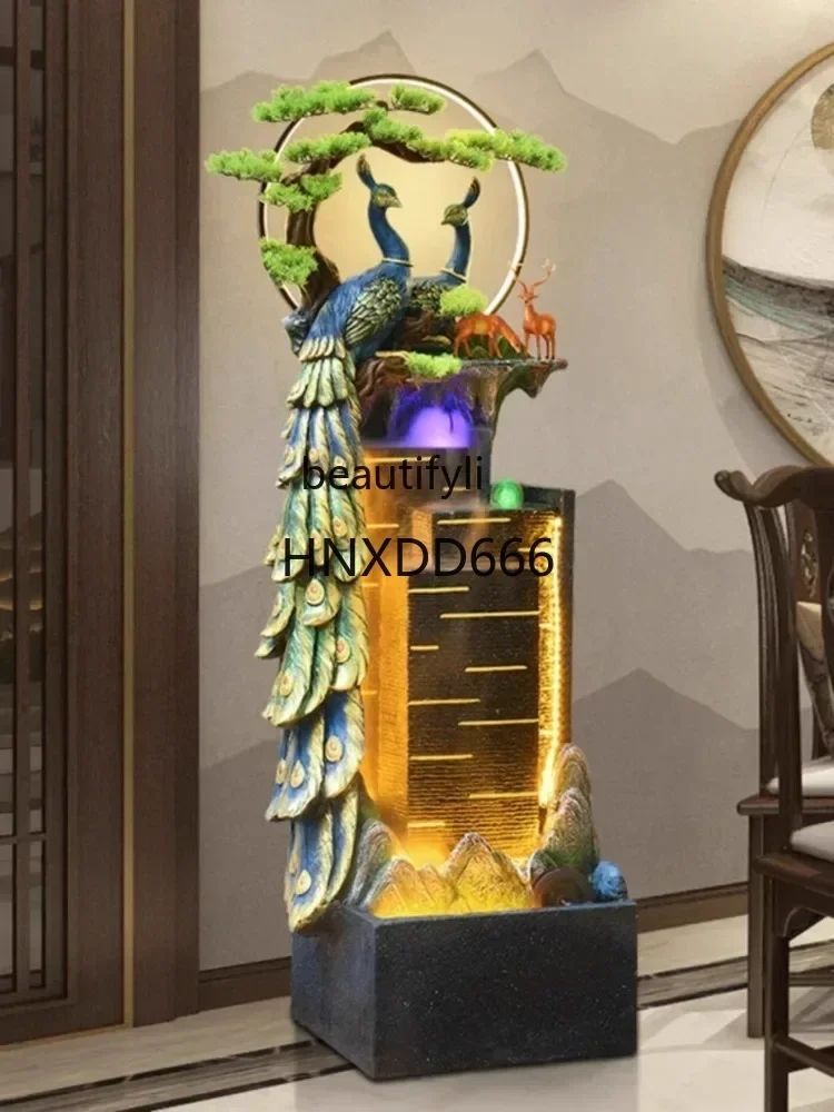 Water Fountain Decoration Circulating Water Makes Money Fengshui Wheel Living Room Decoration Water Landscape Floor