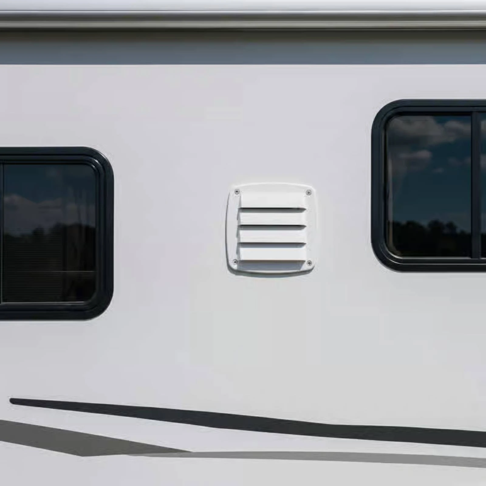 

Louvered Vent Cover Rounded Corners RV Vent RV Air Outlet Mounting Holes Easy to Install