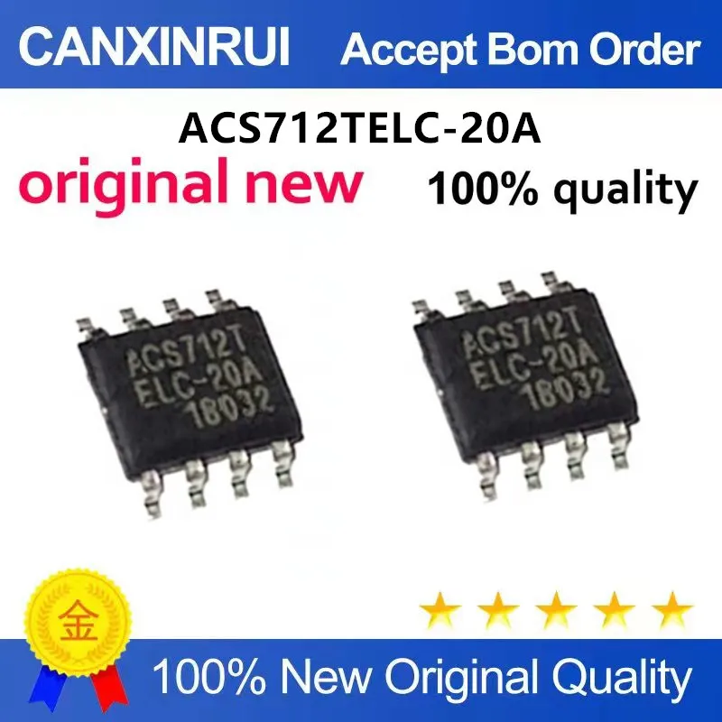 Original New 100% quality ACS712TELC-20A ACS712ELCTR-20A Hall effect sensor