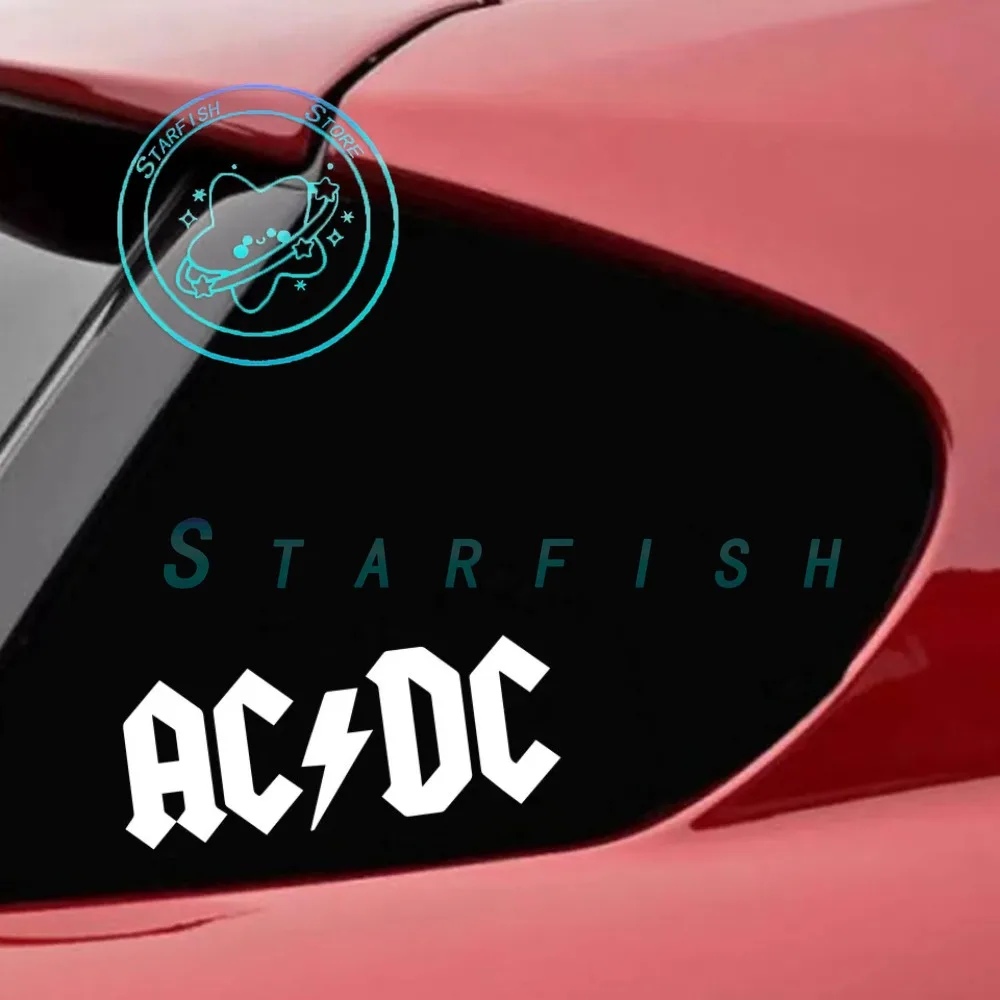 AC/DC Cartoon Car and Motorcycle Decorative Design Stickers PVC Material Waterproof and Sun Proof Carving Process