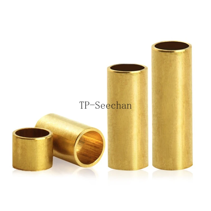 Brass Bushing Sleeve M2 M3 M4 M5 M6 M7 M8 Hollow Brass Tube Bearing Through Isolation Column Brass Washer Length 3-20mm