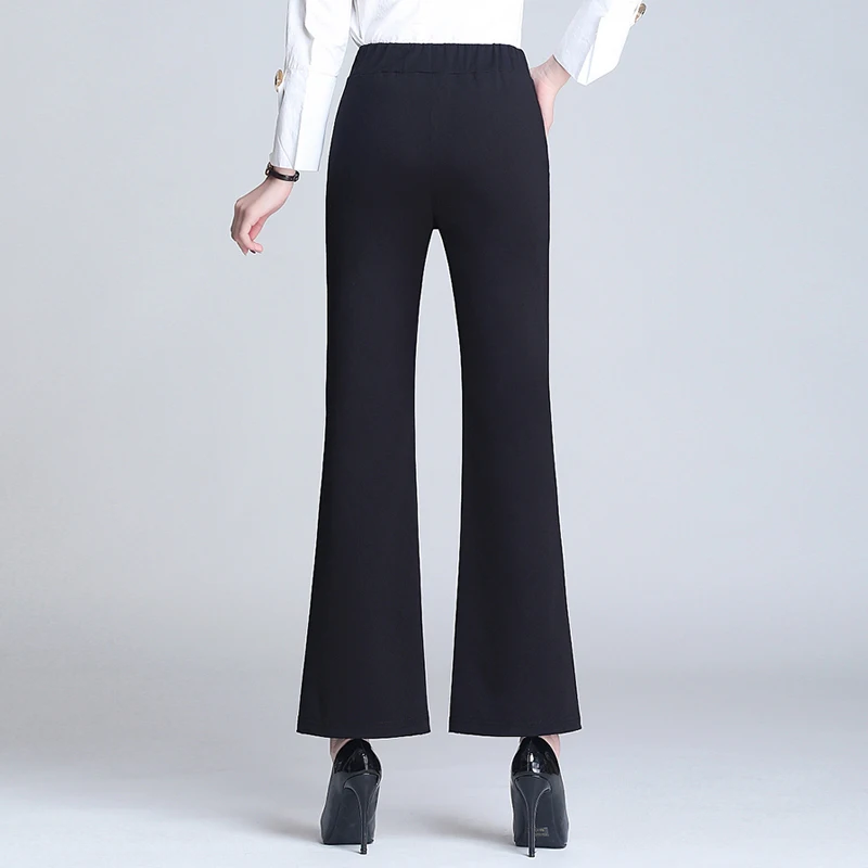 Micro-flared Pants women's Autumn Thin, High-Waist, Loose  Droopy Straight Pants Joker Slim, Wide-legged Casual Nine-Minute Pant