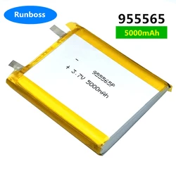 3.7V 5000mAh 955465 955565 Li-Polymer Battery Cell For J.ZAO J13P Tablet PC Phone GPS, Power Bank Accumulator 9*55*65mm DIY Weld