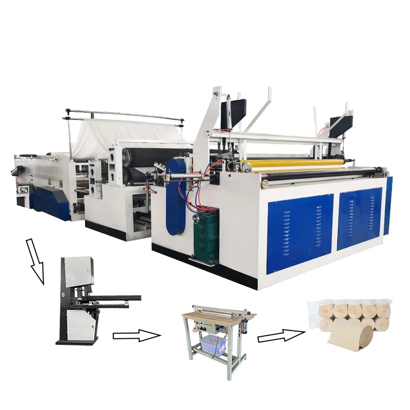 Advanced Tissue Paper Making Plant with Automatic Toilet Roll Embossing Slitting Rewinding Line for Paper Industry