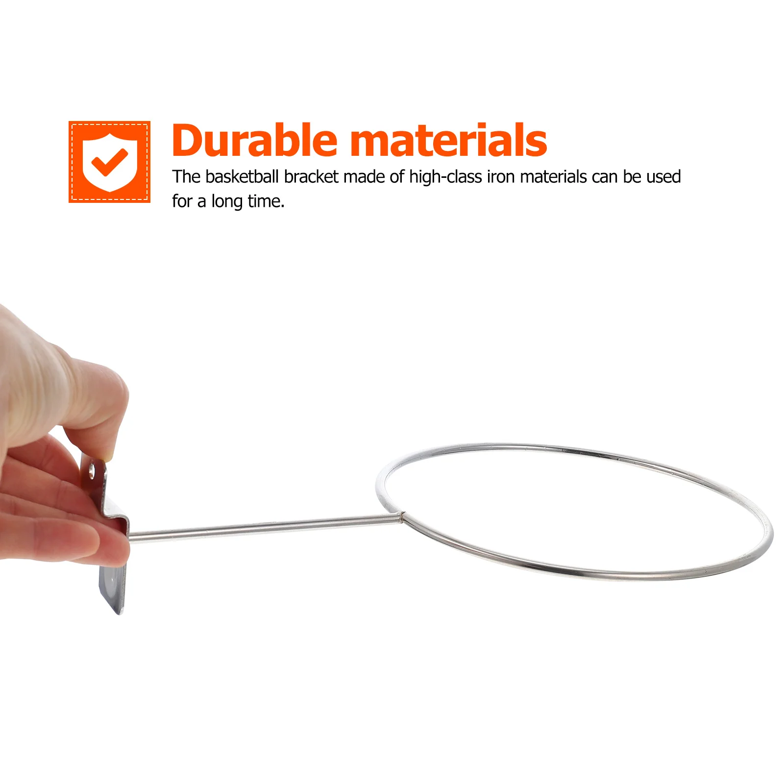 

3Pcs Basketball Holder Iron Mount Basketball Storage Rack Easy Install Display Bracket for Mall Supermarket Exhibition Use