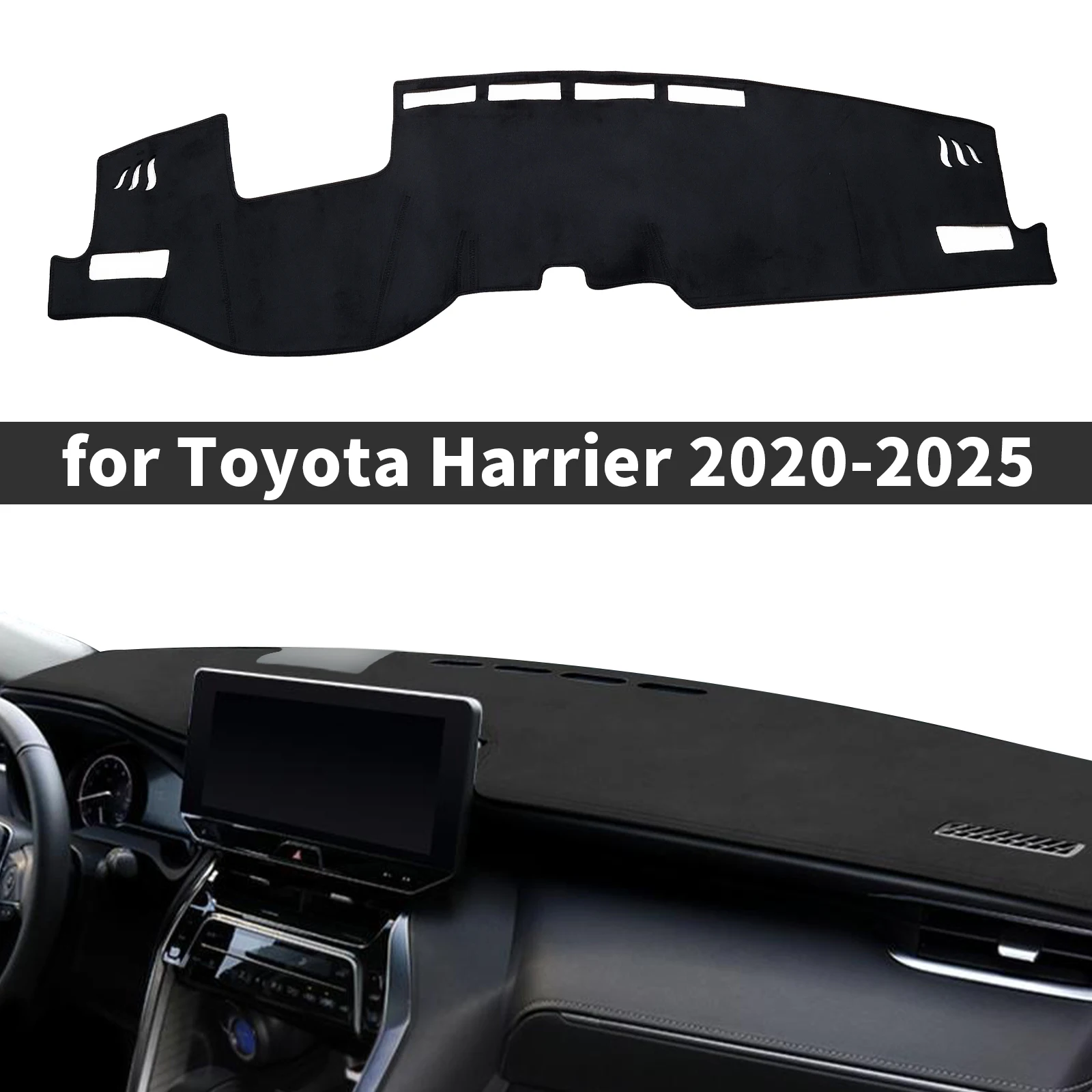 

fit for Toyota Harrier XU80 Venza 2020 2021 2022-2025 DashMat Sunshade Dashmat Dashboard Cover Pad Protective Carpet Accessories