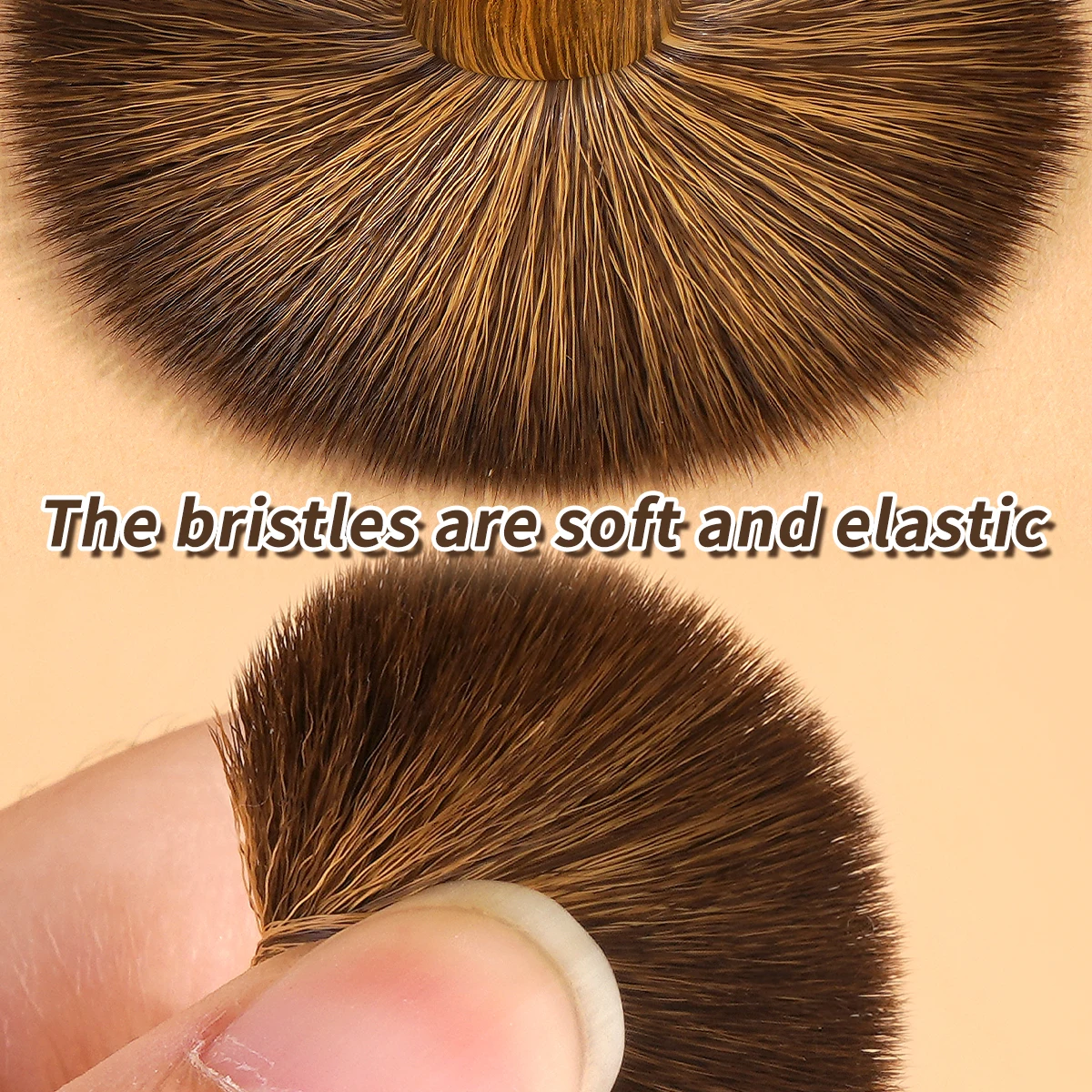 MAANGE 5pcs Aluminum Makeup Brushes Eyeshadow Details Coffee Super Soft Bristles for Concealing Highlight Gift for Christmas