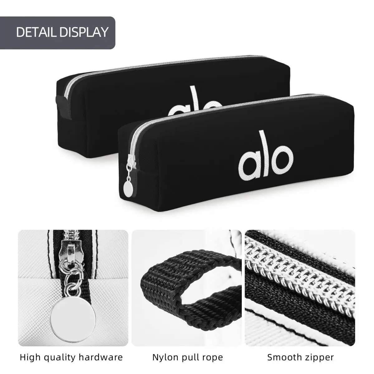 Imagem -05 - Adorável Aloe Pencil Case com Zipper para Crianças Pen Holder Grande Capacidade Bolsa para Estudantes Papelaria Escolar