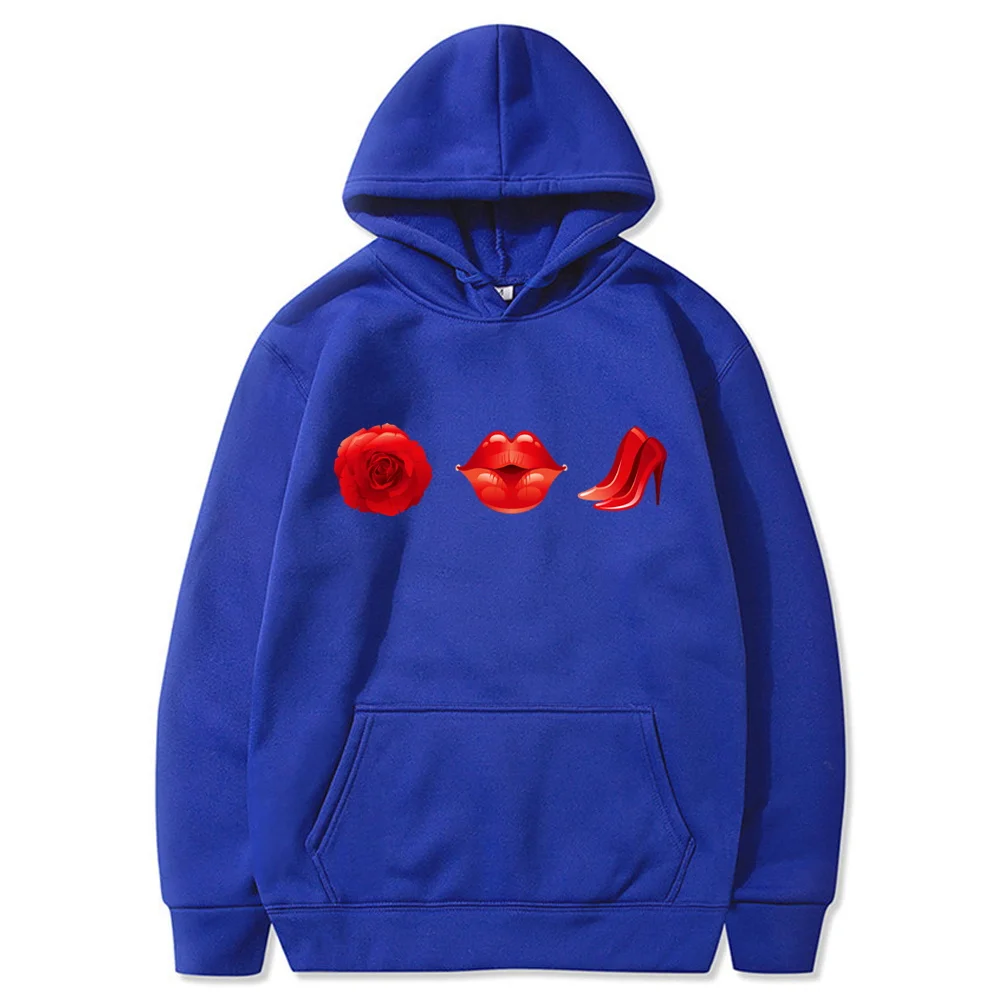 Mannen/Vrouwen Hoodies Lange Mouwen Casual Mond Afdrukken Sweatshirt Lente Hip Hop Trui Sport Top Hooded Sweatshirts Streetwear