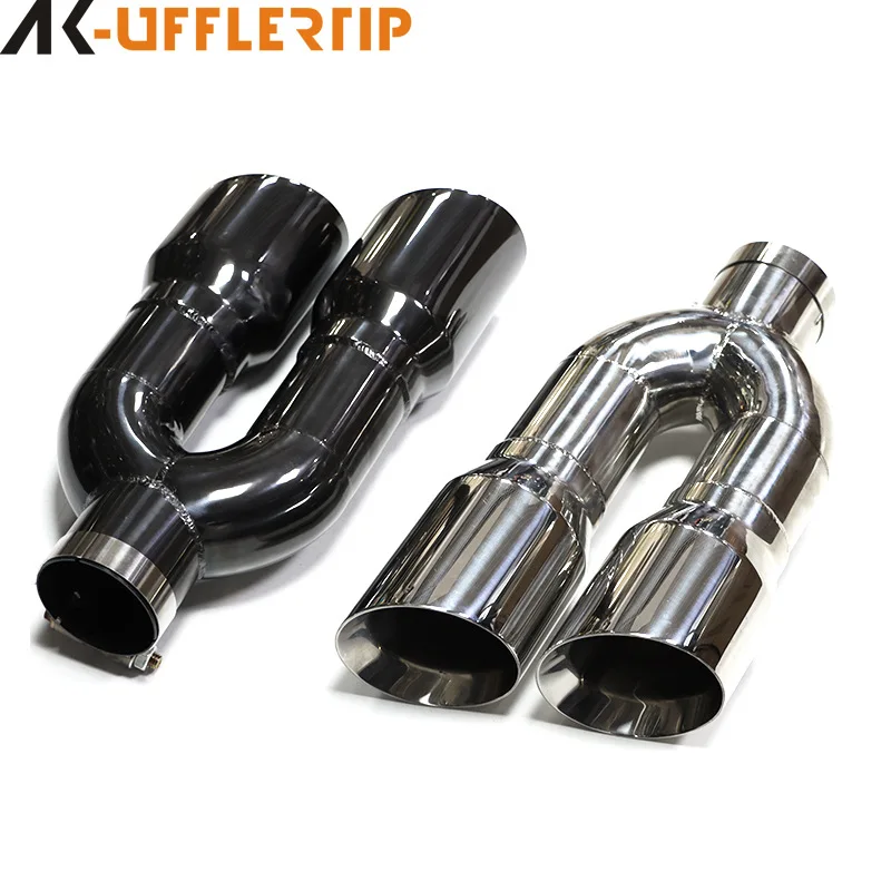 

Suitable for Cross-border hot-selling car general exhaust pipe modification upgrade one out two stainless steel tail throat Chev
