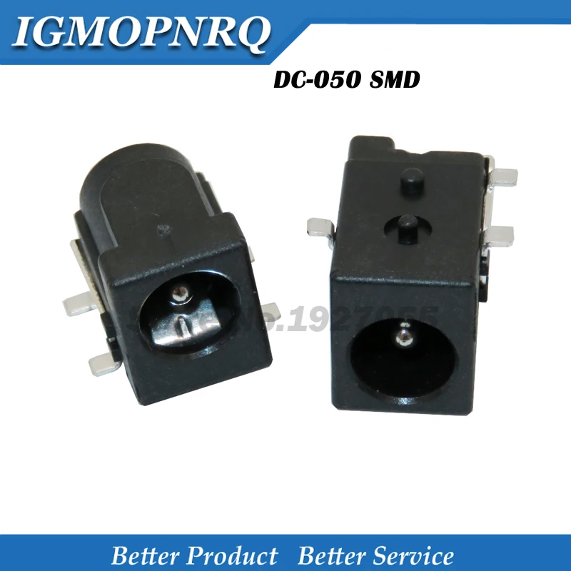 10 sztuk DC-050 SMD DC005 5.5*2.1mm DC łącze typu Jack 5.5x2.1mm gniazdo DC050