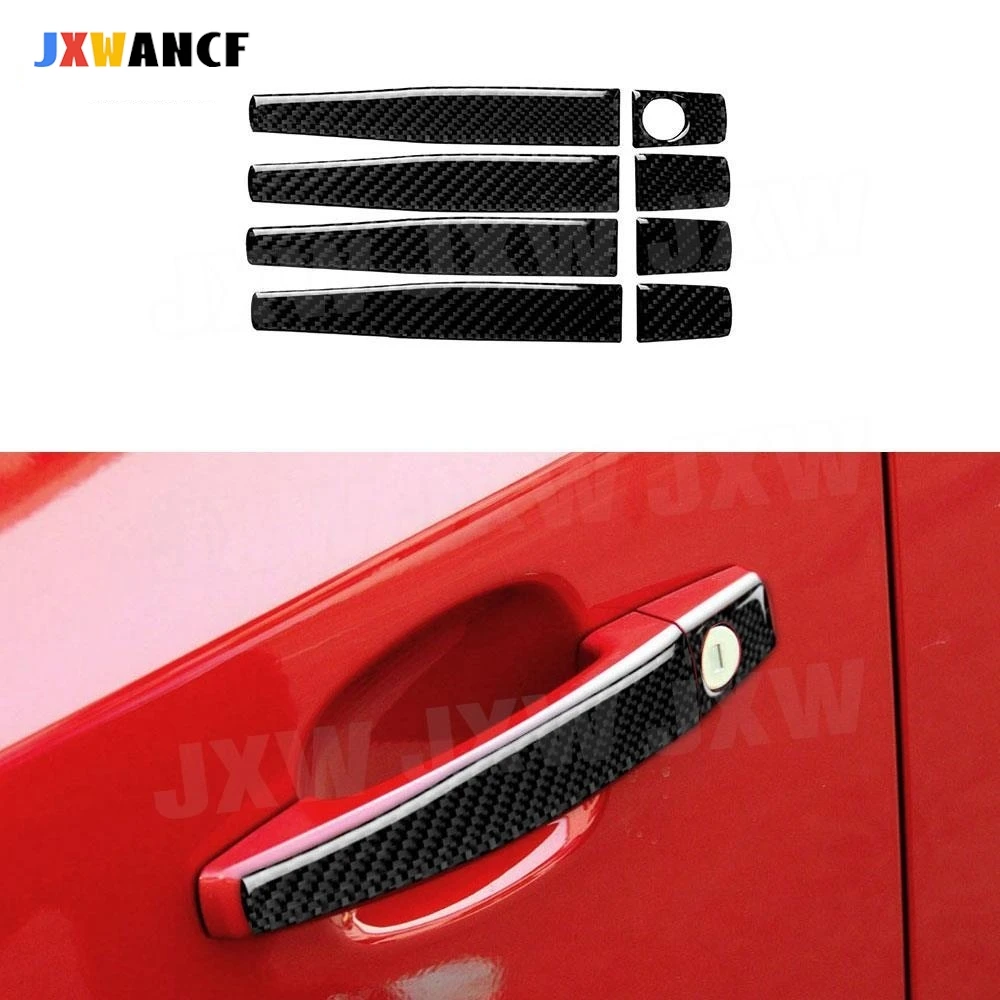 

JXWANCF углеродное волокно внешняя дверная ручка декоративная крышка отделка наклейки наклейка для автомобиля Chevrolet Cruze 2009-2015