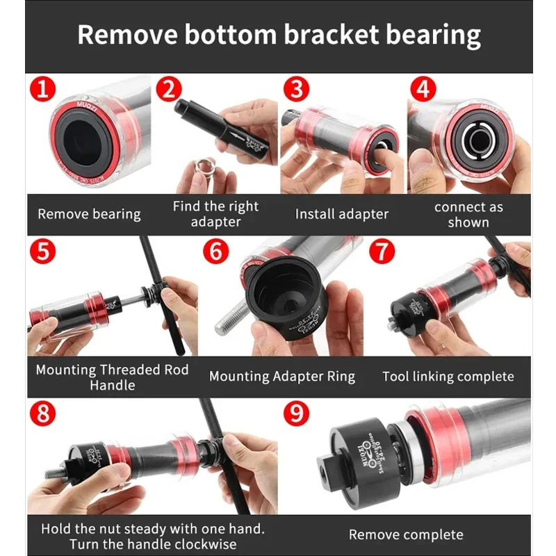 Bike Bottom Bracket Tool for BB86/30/92/PF30 Bicycle BB Install Removal Tools Mtb Bearing Extractor Installation Pressed Set