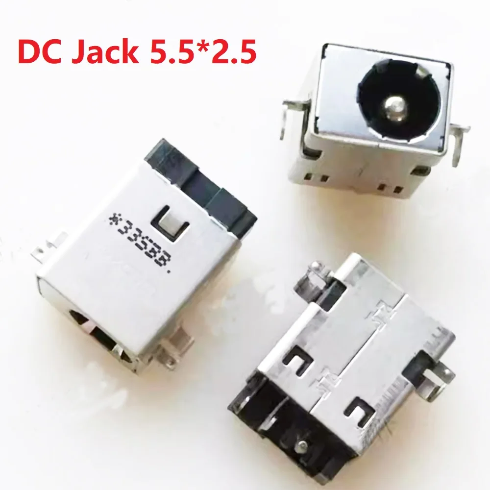 10Pcs Laptop DC Jack 5.5x2.5MM Power Socket For Tablet Asus K73 K73e K73s Lenovo MSI GS65 Charging Port Female 6 Solder Joint