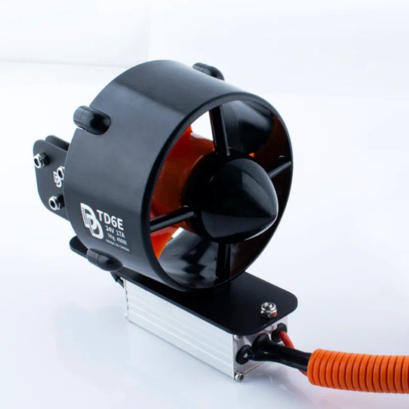 Motor de propulsor subacuático TD6E, 24V, 400W, para barcos ROV/AUV y RC, BLDC, alto par y bajo RPM, empuje de 7kg, IP68