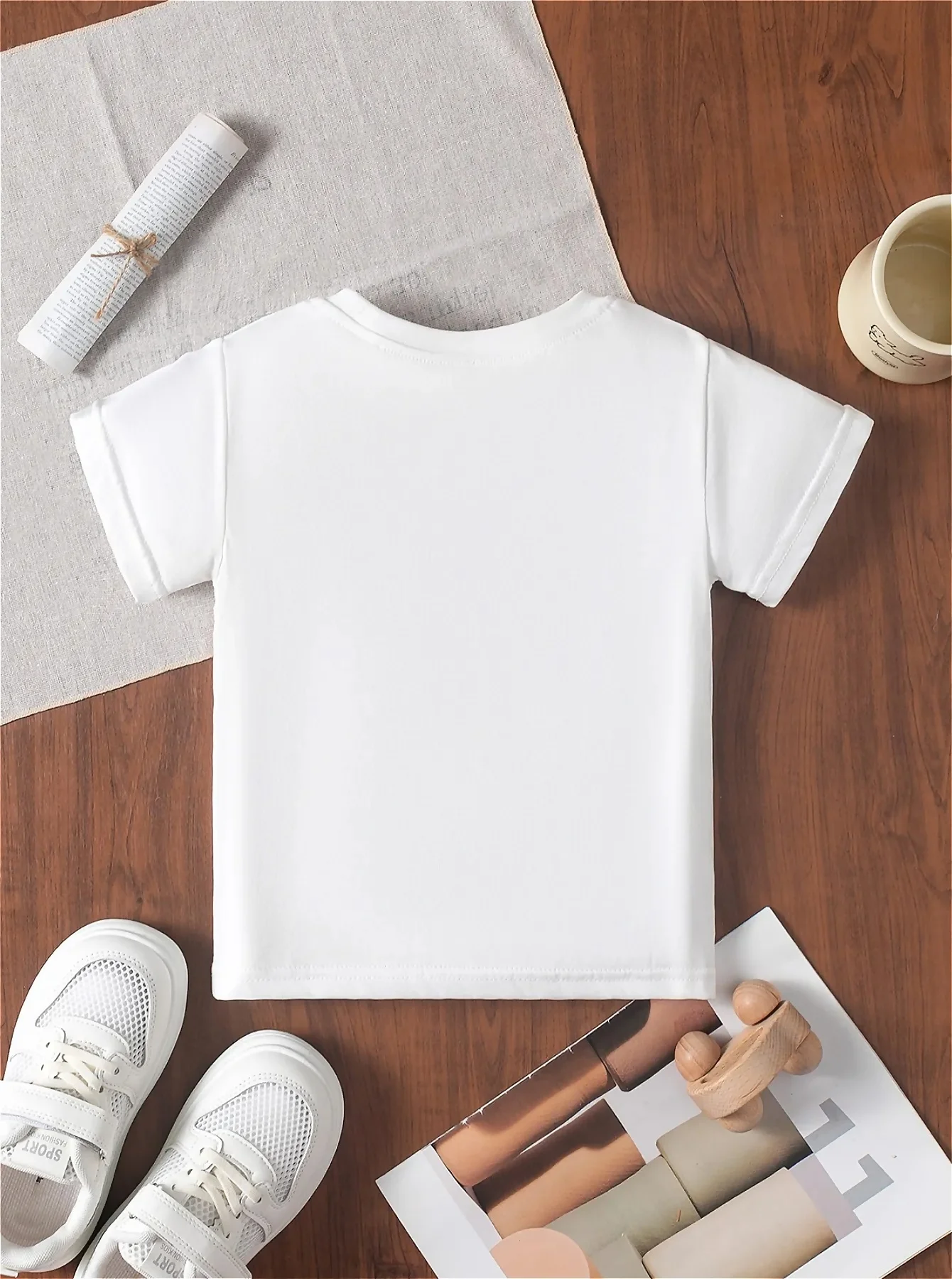 Halloween Colorful Planet Pattern Printed Girl's T-shirt Just Want to Have Fun and Fun Letter Printed Casual Round Neck Top